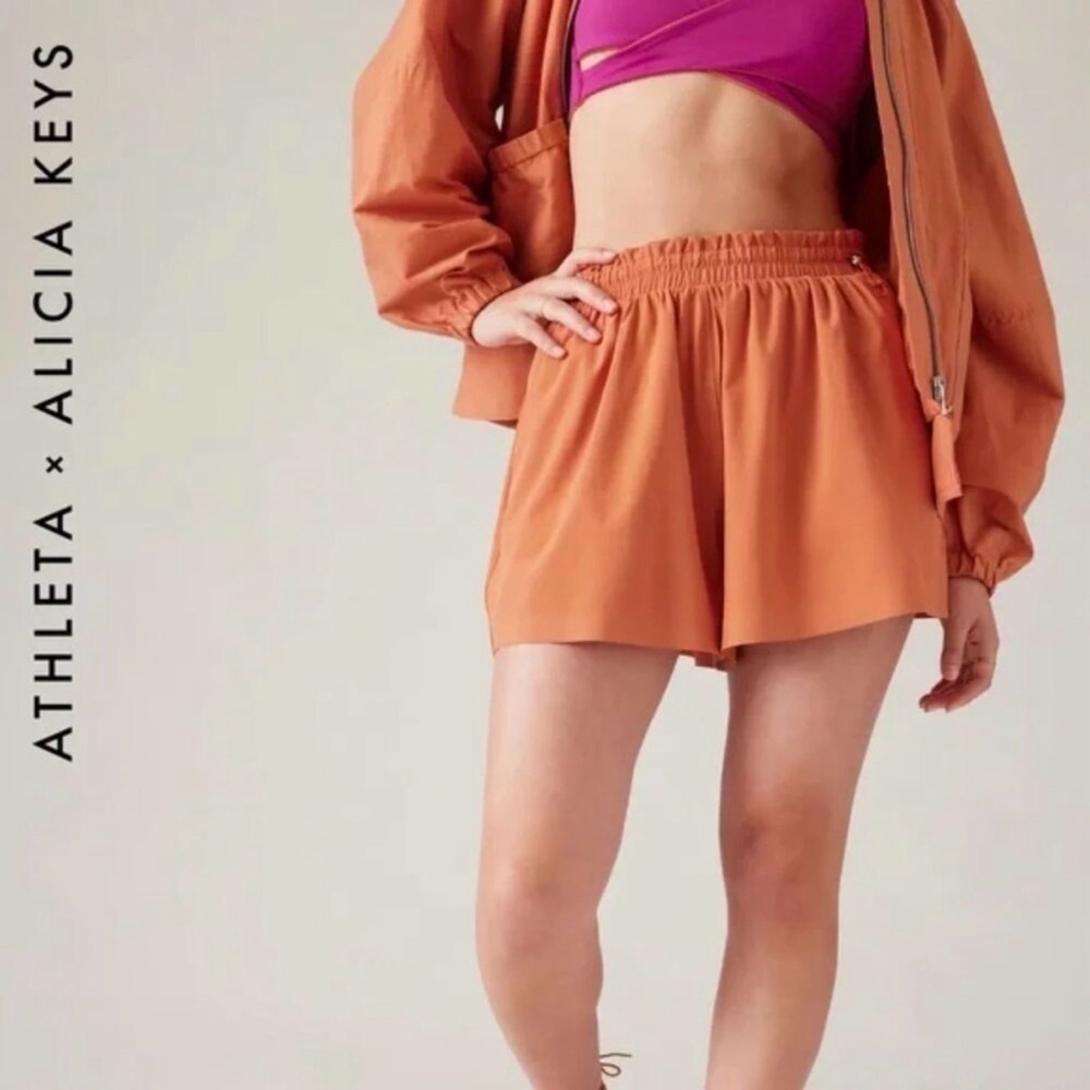 Athleta x Alicia Keys Enlighten Up Flutter Shorts